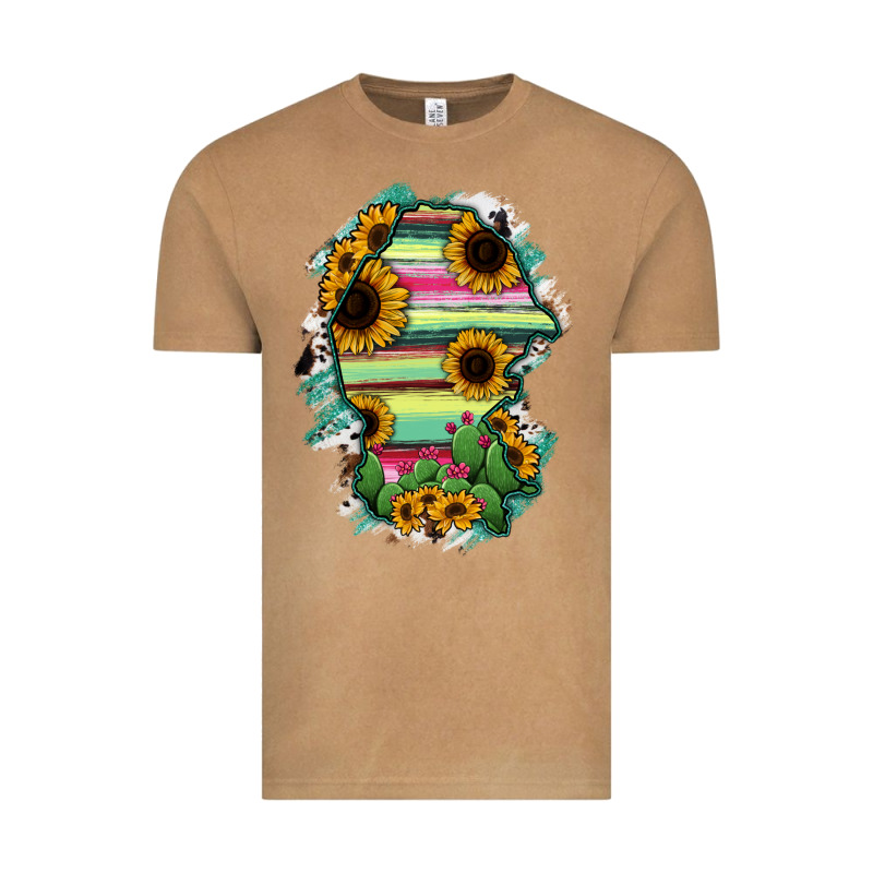 Coahuila State Of Mexico Map Vintage Tee by RanaPortraitStore | Teevron