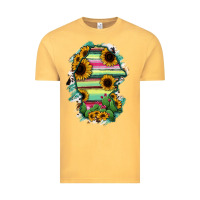 Vintage Mustard Coahuila State Of Mexico Map Vintage Tee - RanaPortraitStore