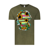 Vintage Olive Coahuila State Of Mexico Map Vintage Tee - RanaPortraitStore