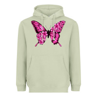 Matcha floral pink butterfly Heavyweight Hoodie - Jasminsmagicworld