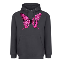 Smoke floral pink butterfly Heavyweight Hoodie - Jasminsmagicworld