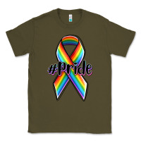 Army Green pride lgbtq awareness ribbon Classic Tee - OliviaCreatesArt
