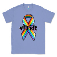 Colony Blue pride lgbtq awareness ribbon Classic Tee - OliviaCreatesArt