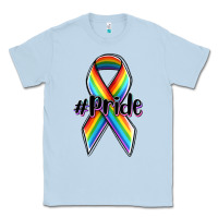 Dusty Blue pride lgbtq awareness ribbon Classic Tee - OliviaCreatesArt