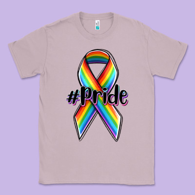 Pride Lgbtq Awareness Ribbon Classic Tee Designed By Oliviacreatesart
