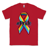 Red pride lgbtq awareness ribbon Classic Tee - OliviaCreatesArt