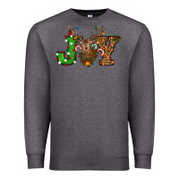 Charcoal Heather Christmas Joy Reindeer Premium Sweatshirt - RanaPortraitStore