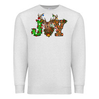 Oatmeal Heather Christmas Joy Reindeer Premium Sweatshirt - RanaPortraitStore
