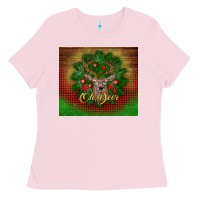 Bubblegum Pink oh deer Ladies Tee - BundleAndBundleShop