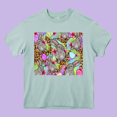 Easter Bunnys Eggs Heavy Core Tee Designed By Oliviacreatesart