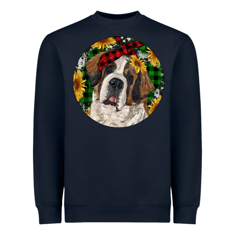 Christmas St. Bernard Heavyweight Sweatshirt by RanaPortraitStore | Teevron