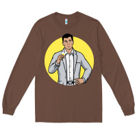 Chestnut sterling archer Long Sleeve Tee - DesigneFamous