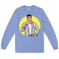 Colony Blue sterling archer Long Sleeve Tee - DesigneFamous