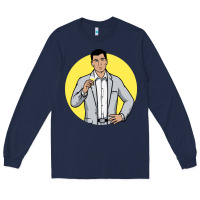 Navy sterling archer Long Sleeve Tee - DesigneFamous