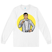 White sterling archer Long Sleeve Tee - DesigneFamous