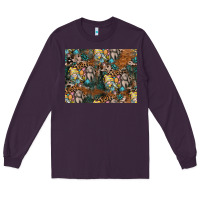 Plum easter pattern Long Sleeve Tee - CowhideDigitalArt