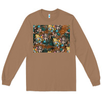 Toasted Coconut easter pattern Long Sleeve Tee - CowhideDigitalArt