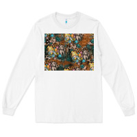 White easter pattern Long Sleeve Tee - CowhideDigitalArt