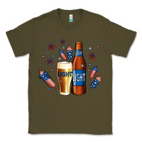 Army Green Just Here For The Light Classic Tee - Jasminsmagicworld