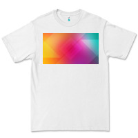White multicolor abstract lines Premium Tee - chombo
