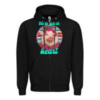 Black bless your heart pig Zipper Hoodie - RanaPortraitStore