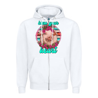 White bless your heart pig Zipper Hoodie - RanaPortraitStore