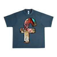 Midnight Navy farm life alphabet lowercase letters f Urban Heavy Tee - BundleAndBundleShop