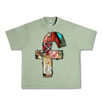 Oil Green farm life alphabet lowercase letters f Urban Heavy Tee - BundleAndBundleShop