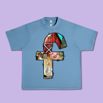 Farm Life Alphabet Lowercase Letters F Urban Heavy Tee Designed By Bundleandbundleshop