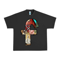 Pigment Black farm life alphabet lowercase letters f Urban Heavy Tee - BundleAndBundleShop
