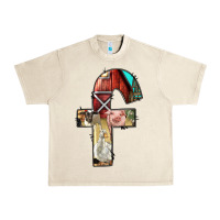 Sandshell farm life alphabet lowercase letters f Urban Heavy Tee - BundleAndBundleShop