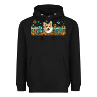 Black western corgi dog Heavyweight Hoodie - Jasminsmagicworld