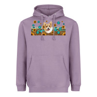 Lavender western corgi dog Heavyweight Hoodie - Jasminsmagicworld