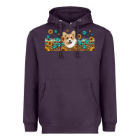 Plum western corgi dog Heavyweight Hoodie - Jasminsmagicworld