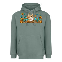 Sage western corgi dog Heavyweight Hoodie - Jasminsmagicworld