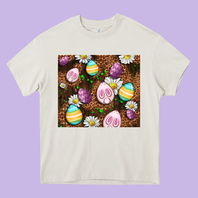 Easter Rabbit Eggs Heavy Core Tee Designed By Oliviacreatesart