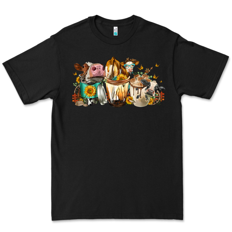Cows And Coffee Premium Tee by FaDigitalArtStudio | Teevron