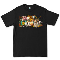 Black Cows And Coffee Premium Tee - FaDigitalArtStudio