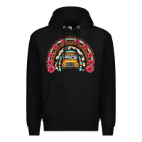 Black school bus leopard cowhide rainbow Premium Hoodie - Artiststas