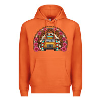 Carrot school bus leopard cowhide rainbow Premium Hoodie - Artiststas