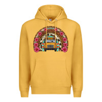 Mustard school bus leopard cowhide rainbow Premium Hoodie - Artiststas
