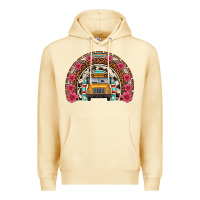 Pina Colada school bus leopard cowhide rainbow Premium Hoodie - Artiststas