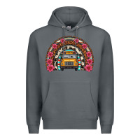 Rock school bus leopard cowhide rainbow Premium Hoodie - Artiststas