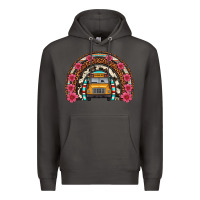 Smoke school bus leopard cowhide rainbow Premium Hoodie - Artiststas