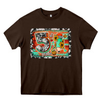 Chocolate Brown western back to school 5th grade 2 Heavy Core Tee - Jasminsmagicworld