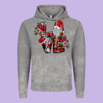 Love Gnome Vintage Hoodie Designed By Sublimationcraftshop