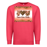 Cardinal peace love yorkie Premium Sweatshirt - Jasminsmagicworld