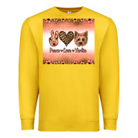 Lemon peace love yorkie Premium Sweatshirt - Jasminsmagicworld