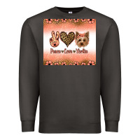 Peace Love Yorkie Premium Sweatshirt | Teevron