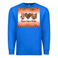 True Royal peace love yorkie Premium Sweatshirt - Jasminsmagicworld